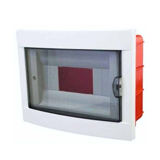 Centralino Incasso 8 Moduli Sportello Fumè IP40 255x215x75mm - FAEG