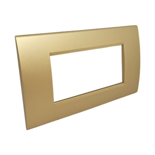 Placca 4 Posti Sabbia Compatibile Living Light - Tot Electric