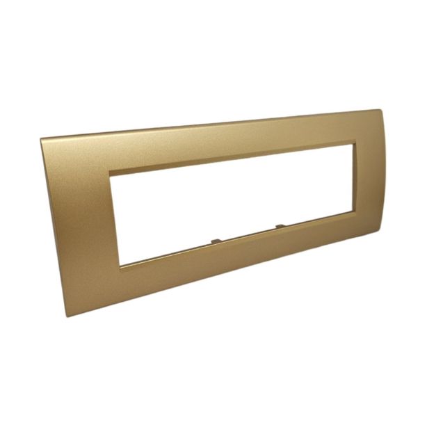 Placca 7 Posti Sabbia Compatibile Living Light - Tot Electric