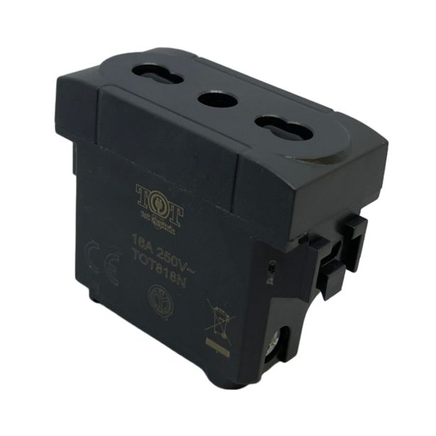 Presa Bivalente 10A 250V TOT-818-N Compatibile Living International