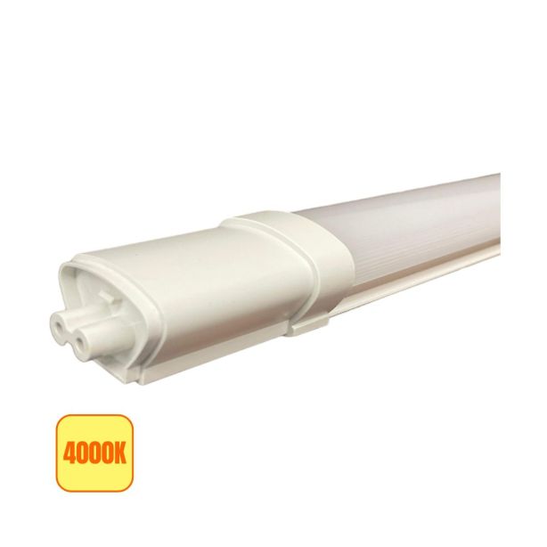 Tubo LED Prismatico 36W 120cm IP65 Plafoniera Raccordabile - 4000K