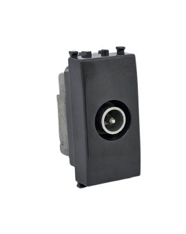 Presa TV Passante Compatibile Vimar Plana Antracite - Tot Electric