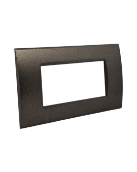 Placca 4 Posti Testa di Moro Compatibile Living Light - Tot Electric
