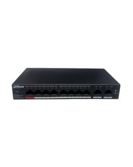 Switch Desktop a 10 Porte Gestito via Cloud con 8 Porte PoE - Dahua