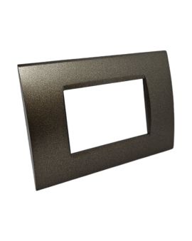 Placca 3 Posti Testa di Moro Compatibile Living Light - Tot Electric