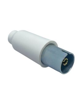 Presa TV Coassiale 9,5mm Cappuccio Corto 75 Ohm Bianca FG22012 - FAEG