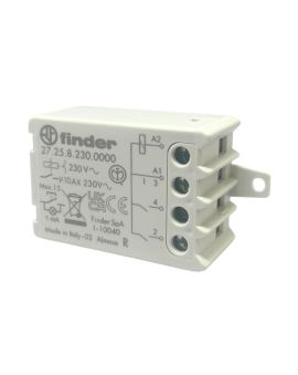 Relè Interruttore ad Impulsi 10A 230V 2NO IP20 1 Modulo - Finder