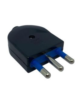 Spina Volante 2P+T 16A Nera - FAEG