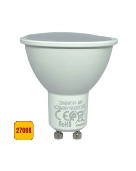 Lampadina LED GU10 6W Luce Calda 2700K 720 lumen 110° SMD - Osram