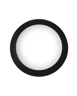 Plafoniera LED Umberta 2xE27 IP66 Nera Opale ⌀350mm - Fumagalli