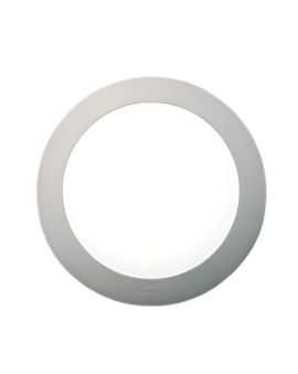 Plafoniera LED Umberta 2xE27 IP66 Grigia Opale ⌀350mm - Fumagalli