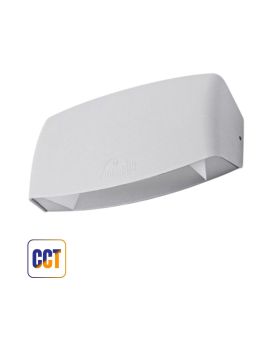 Applique da Parete Abram 190 Bianco da Esterno CCT 7.5W - Fumagalli