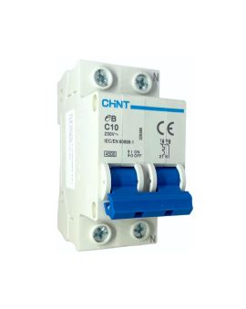 Magnetotermico 2 Moduli 1P+N 10A 4,5kA Curva C - CHINT