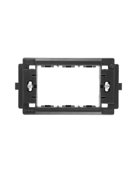 Supporto 3 Posti Originale Serie Gewiss GW24201 Nero - Gewiss