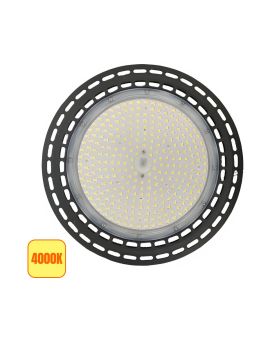 Lampada UFO LED 100W IP65 Nera - Alta Efficienza, Luce Naturale 4000K