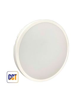 Plafoniera LED 50W Bianca "Lele" Ø380mm IP65 3CCT 5000lm - Mondo LED