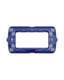 Supporto 4 Posti Blu Bticino LN4704 per Living Light/International