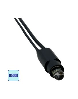 Spia LED Bianca 6500K 0,01W per Interruttori Basculanti Cavo Nero