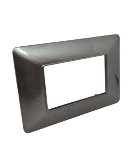 Placca 3 Posti Grigio Scuro Compatibile Matix - Tot Electric