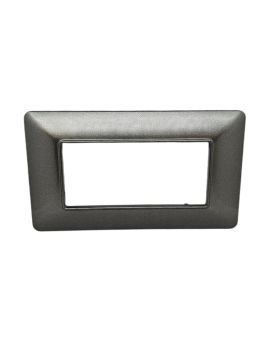 Placca 4 Posti Grigio Scuro Matix AM4804 Compatibile 504SA 8004-T-11