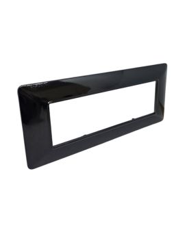 Placca 6 Posti Nera TOT-M8007-T2 Compatibile Matix - Tot Electric