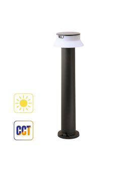 Palo Solare da Terra 3in1 Felice 800 LED IP55 Nero/Opale - Fumagalli