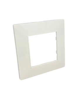 Placca 2 Posti Bianca M-6002-1 Compatibile Vimar Plana - Tot Electric