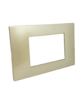 Placca 3 Posti Sabbia M-6003-11 Compatibile Vimar Plana - Tot Electric