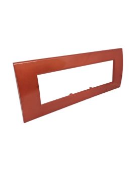 Placca 7 Posti Corallo Compatibile Living Light - Tot Electric