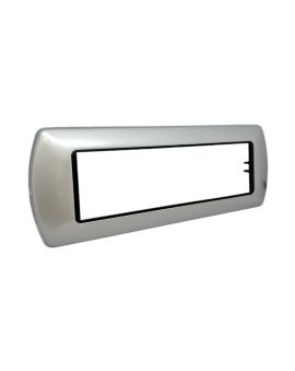 Placca 7 Posti Grigio Chiaro Compatibile Living International