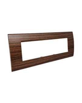 Placca 7 Posti Ciliegio Compatibile Living Light - Tot Electric