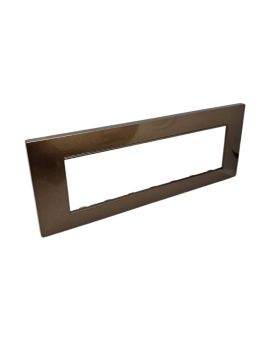Placca 7 Posti Rame M-6007-14 Compatibile Vimar Plana - Tot Electric