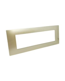 Placca 7 Posti Sabbia M-6007-11 Compatibile Vimar Plana - Tot Electric