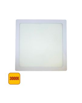 Plafoniera LED 20W Quadrata 21x21cm - 3000K, 2000 LM, Eco Energia