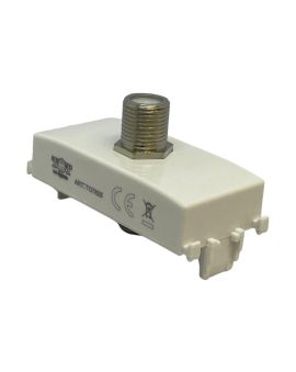 Presa Satellitare Bianca TOT-625-B Compatibile Vimar Plana