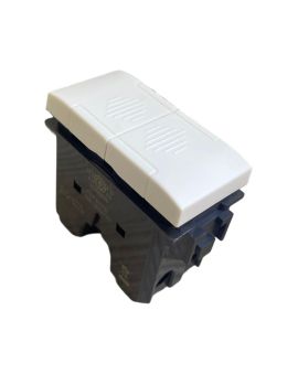 Pulsante Doppio 10A 250V TOT-827-B Compatibile Living Light N4036