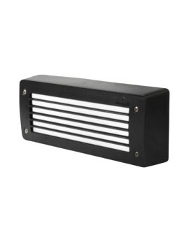 Segnapasso LED E27 Leti 300 GL IP66 Nero per Esterno - Fumagalli