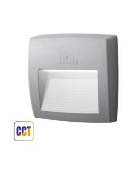 Segnapasso LED R7s CCT IP55 Grigio 15X15 cm Lorenza 150 -  Fumagalli