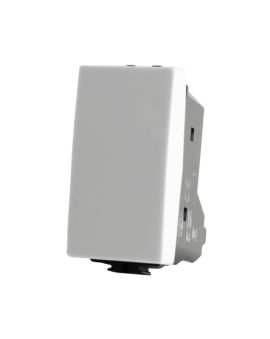 Pulsante Unipolare 10A 250V Compatibile Matix Bianco - TOT Electric