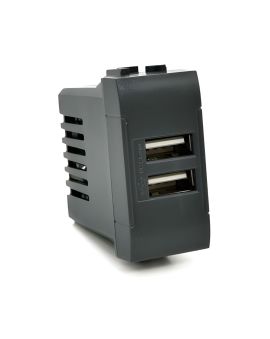 Presa USB Doppia 2A TOT-821-N Compatibile Living International