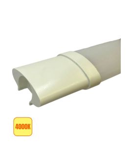 Tubo LED Prismatico 18W 60cm IP65 Plafoniera Non Raccordabile - 4000K