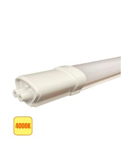 Tubo LED Prismatico 36W 120cm IP65 Plafoniera Non Raccordabile - 4000K