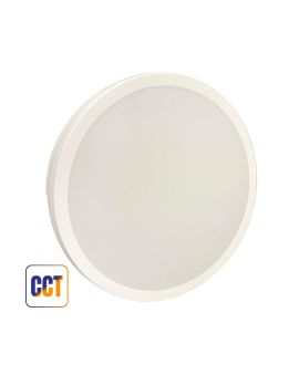 Plafoniera LED 40W Bianca "Yisha" Ø280mm IP65 3CCT 4000lm - Mondo LED