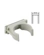 Confezione 100 Clips Fissatubo Ø20mm a Scatto Grigio FG16042 - FAEG