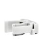 Confezione 100 Clips Fissatubo Ø25mm a Scatto Grigio FG16043 - FAEG