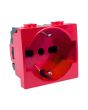 Presa Schuko Rossa 16A 250V Compatibile Matix M514-R - TOT Electric