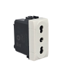 Presa Bivalente 16A 250V Bianca Compatibile Living International