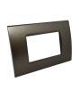 Placca 3 Posti Testa di Moro Compatibile Living Light - Tot Electric