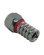 Connettore F Maschio in Ottone Nickelato Ø5 mm per RG58 - Corel