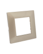 Placca 2 Posti Champagne Compatibile Vimar Plana - Tot Electric
